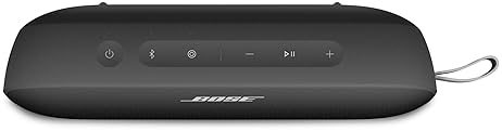 Bose SoundLink Flex Portable Bluetooth Speaker (2nd Gen) - Hi-Fi Audio, 12-Hour Battery, Waterproof - Black