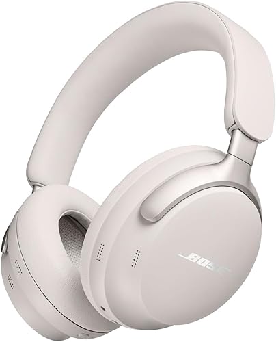 Bose QuietComfort Ultra Bluetooth Headphones | Wireless Over-Ear Noise Cancelling Headphones with Mic | 24-Hour Playtime | White Smoke