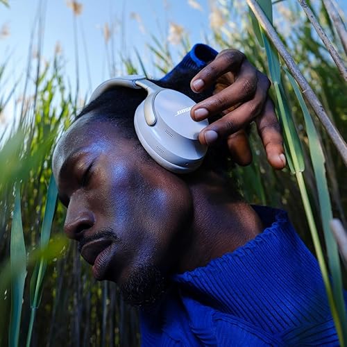 Bose QuietComfort Ultra Bluetooth Headphones | Wireless Over-Ear Noise Cancelling Headphones with Mic | 24-Hour Playtime | White Smoke