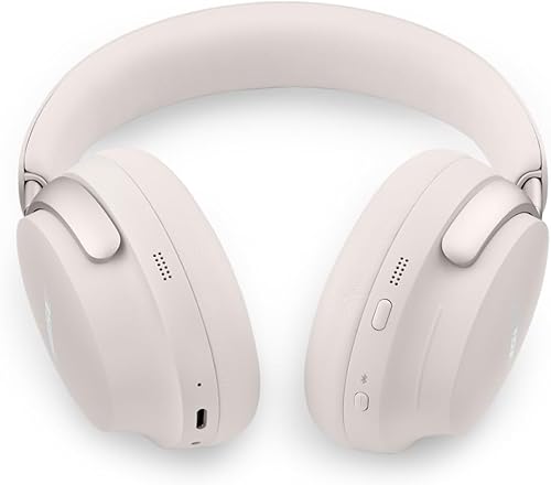 Bose QuietComfort Ultra Bluetooth Headphones | Wireless Over-Ear Noise Cancelling Headphones with Mic | 24-Hour Playtime | White Smoke