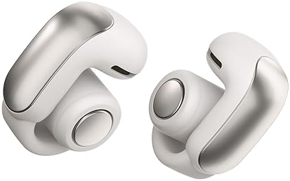 Bose Ultra Open Bluetooth Earbuds - True Wireless with OpenAudio, Comfortable Clip-On Design, Immersive Audio - White Smoke