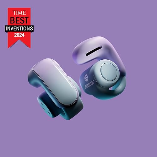 Bose Ultra Open Bluetooth Earbuds - True Wireless with OpenAudio, Comfortable Clip-On Design, Immersive Audio, 48-Hr Playtime, Chilled Lilac - Limited Edition