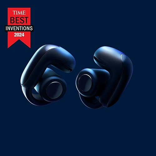 Bose Ultra Open Bluetooth Earbuds with OpenAudio, Clip On Design, Immersive Audio, 48 Hrs Playtime, Lunar Blue - Limited Edition