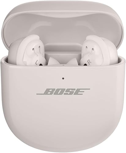 Bose QuietComfort Ultra Wireless Earbuds with Spatial Audio and Active Noise Cancellation, White Smoke