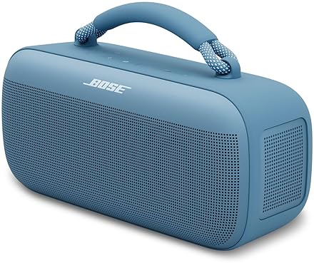 Bose SoundLink Max Portable Speaker - Large Waterproof Bluetooth Speaker, 20-Hour Playtime, USB-C, 3.5mm AUX Input - Blue Dusk