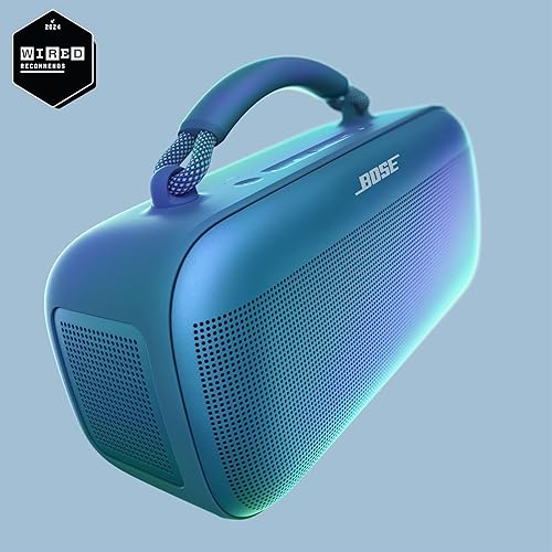 Bose SoundLink Max Portable Speaker - Large Waterproof Bluetooth Speaker, 20-Hour Playtime, USB-C, 3.5mm AUX Input - Blue Dusk