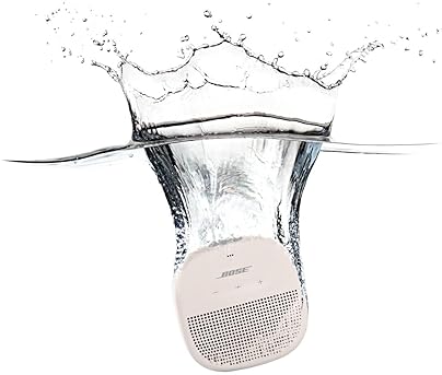 Bose SoundLink Micro Bluetooth Speaker - Small Waterproof Portable Speaker, White Smoke