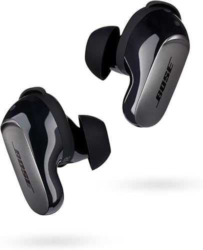 Bose Ultra Bluetooth Earbuds with Spatial Audio & ANC, Deep Bass, 6-Hr Playtime, Black