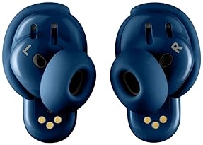 Bose QuietComfort Ultra Wireless Earbuds with Spatial Audio & Active Noise Cancellation, Deep Bass, 6-Hour Playtime, Lunar Blue - Limited Edition