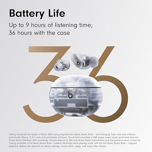Apple Beats Studio Buds+ True Wireless Noise Cancelling Earbuds | Apple & Android Compatible | Sweat-Resistant Bluetooth Headphones