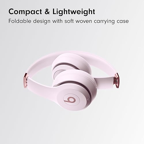 Apple Beats Solo 4 Wireless Bluetooth Headphones, Apple & Android Compatible, 50-Hour Battery Life - Cloud Pink'