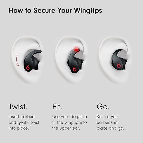 Apple Beats Fit Pro Wireless Noise Cancelling Earbuds - Apple H1 Chip, Bluetooth, Microphone - Beats White
