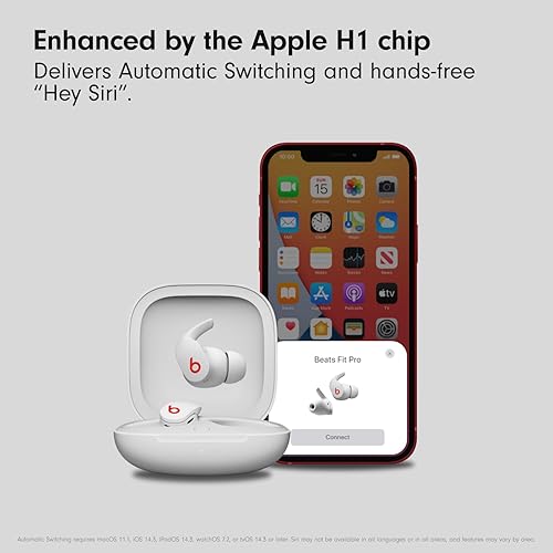 Apple Beats Fit Pro Wireless Noise Cancelling Earbuds with Apple H1 Chip, Bluetooth, Microphone - 6 Hour Battery - White