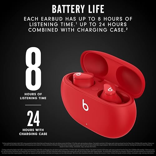 Beats Studio Buds - True Wireless Noise Cancelling Earbuds - Red