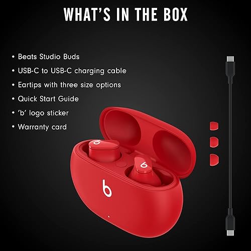 Beats Studio Buds - True Wireless Noise Cancelling Earbuds - Red