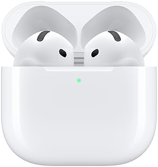 Apple AirPods 4 Wireless Earbuds with Spatial Audio, Sweat Resistant, USB-C Charging - Up to 30H Battery