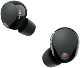 Sony WF-1000XM5 Wireless Noise-Canceling Earbuds with Alexa, Black