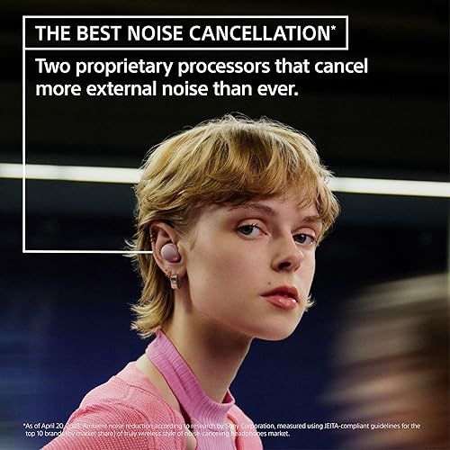 Sony WF-1000XM5 Wireless Noise-Canceling Earbuds with Alexa, Black