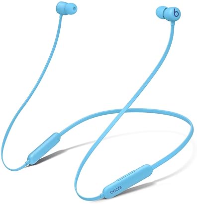 Beats Flex Wireless Earbuds - Apple W1 Chip, Magnetic Earphones, Bluetooth, 12-Hour Battery, Microphone - Flame Blue