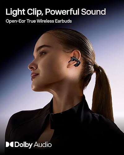 Wireless Bluetooth Earbuds - SHOKZ OpenDots ONE - Dolby Audio - Water Resistant - 40 hr Playtime