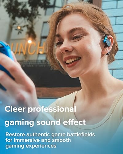 Cleer ARC 3 Gaming Earbuds - Wireless Headphones with Snapdragon & Dolby Sound, Bluetooth 5.4 - Compatible with PS4, PS5, PC, Quest, Switch - Black