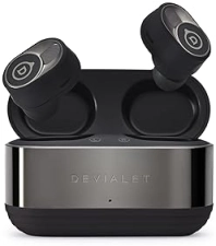 Devialet Gemini II Matte Black True Wireless Earbuds - Premium Sound, Noise Cancellation, Long Battery Life