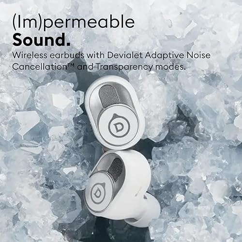 Devialet Gemini II True Wireless Earbuds - Iconic White - Premium Sound Quality & Noise Cancellation - Ideal for Daily Music & Commute