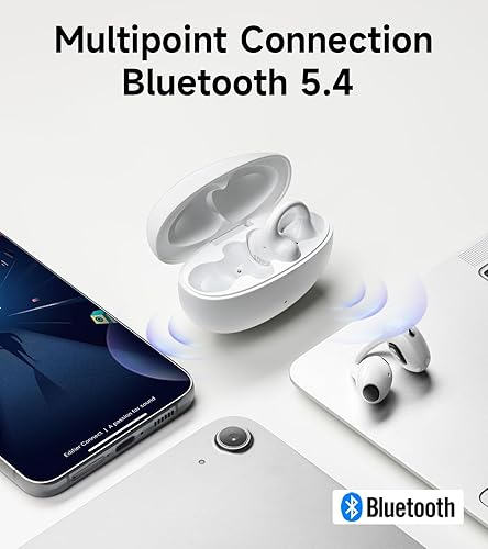 Edifier LolliClip True Wireless Earbuds: Bluetooth 5.4, ANC, Health Monitoring, Spatial Audio, Black