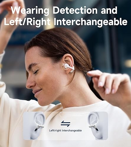 Edifier LolliClip True Wireless Earbuds: Bluetooth 5.4, ANC, Health Monitoring, Spatial Audio, Black