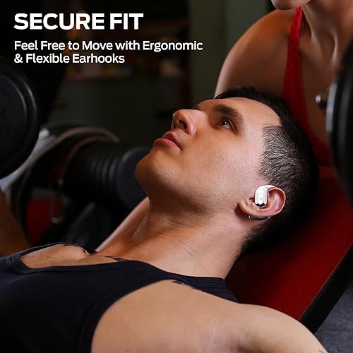 Monster Wireless Open Ear Headphones, Bluetooth 5.4, 24H Playback, Crystal Clear Calls