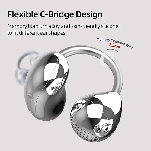 Muzen Wireless Bluetooth Open Ear Earbuds with 38H Playtime for Fitness - Muzen Trickle 4g