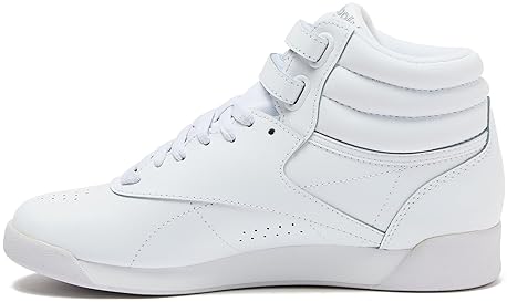Reebok Women's Freestyle Hi High Top Sneakers in Black or White, Women's Sizes 5-12