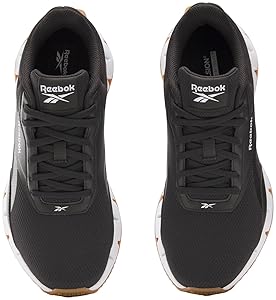 Reebok Women's Zig Dynamica STR Sneaker in Black/White/Silver, Size 8