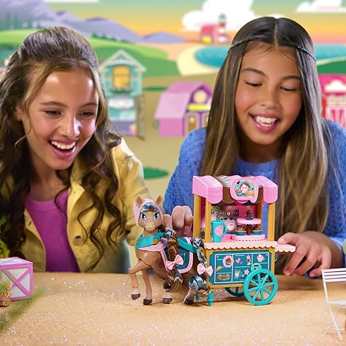 Jakks Pacific Cocoa's Bakery Café Cart Playset with Horse Doll Figure and Accessories