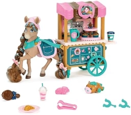 Jakks Pacific Cocoa's Bakery Café Cart Playset with Horse Doll Figure and Accessories