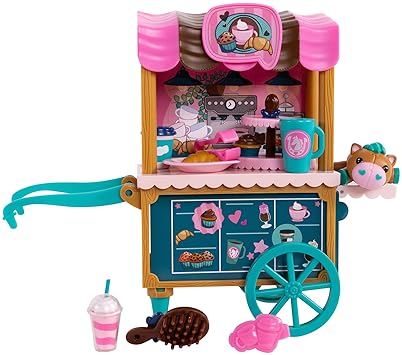 Jakks Pacific Cocoa's Bakery Café Cart Playset with Horse Doll Figure and Accessories