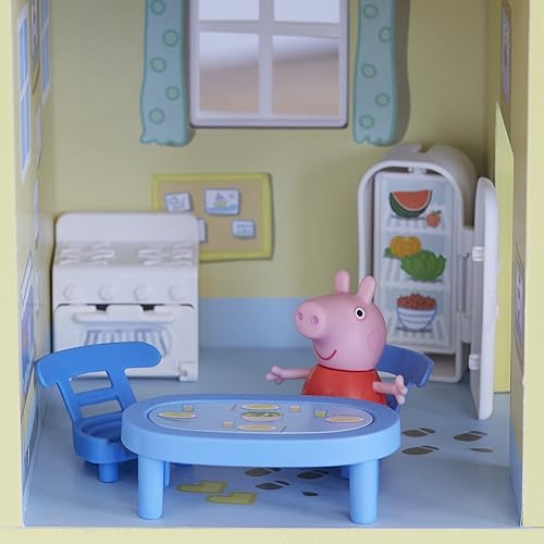 Hasbro Peppa Pig Wooden Playhouse Set with 8 Rooms, Figures & Accessories, Eco-Friendly, Ages 3+ (Amazon Exclusive)