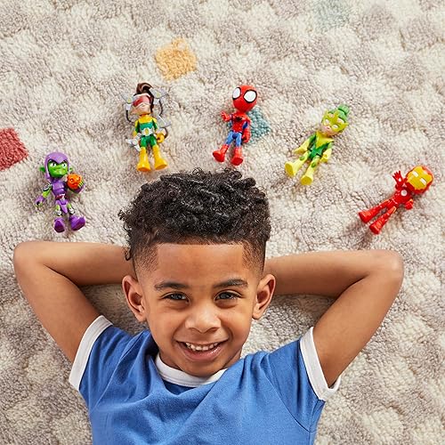 Marvel Spidey and Friends Action Figures Pack, 5 Figures, 4-Inch, Ages 3+ (Amazon Exclusive)