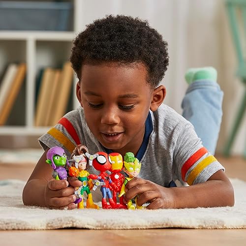 Marvel Spidey and Friends Action Figures Pack, 5 Figures, 4-Inch, Ages 3+ (Amazon Exclusive)