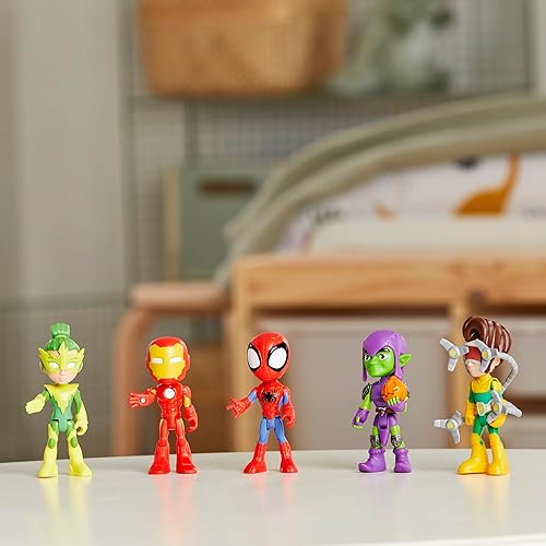 Marvel Spidey and Friends Action Figures Pack, 5 Figures, 4-Inch, Ages 3+ (Amazon Exclusive)