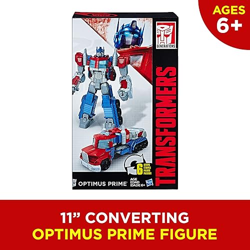 Hasbro Heroic Optimus Prime Action Figure - Large-Scale Transformer Toy Truck - Ages 6+, 11-inch (Amazon Exclusive)