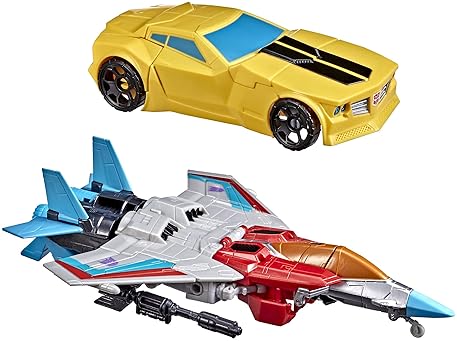 Hasbro Transformers Bumblebee and Starscream Action Figures 2-Pack - Kids 6+ - 7-inch - Amazon Exclusive