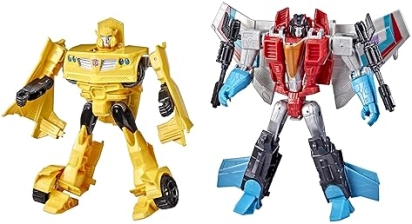 Hasbro Transformers Bumblebee and Starscream Action Figures 2-Pack - Kids 6+ - 7-inch - Amazon Exclusive