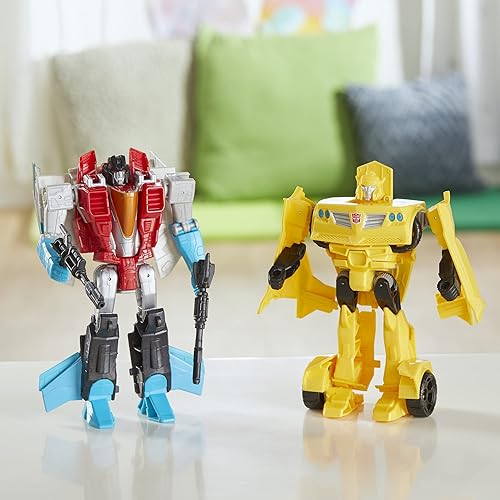 Hasbro Transformers Bumblebee and Starscream Action Figures 2-Pack - Kids 6+ - 7-inch - Amazon Exclusive