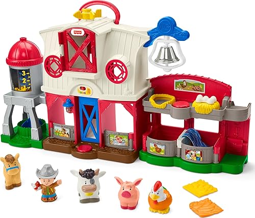 Fisher-Price Little People Farm Playset for Kids 1+ Years with Smart Stages (Amazon Exclusive)