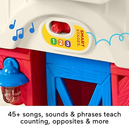 Fisher-Price Little People Farm Playset for Kids 1+ Years with Smart Stages (Amazon Exclusive)