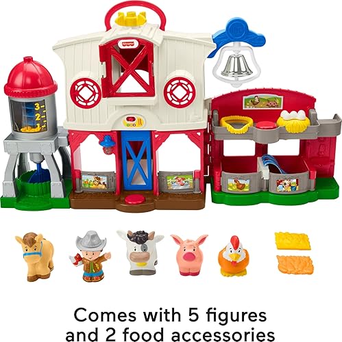 Fisher-Price Little People Farm Playset for Kids 1+ Years with Smart Stages (Amazon Exclusive)