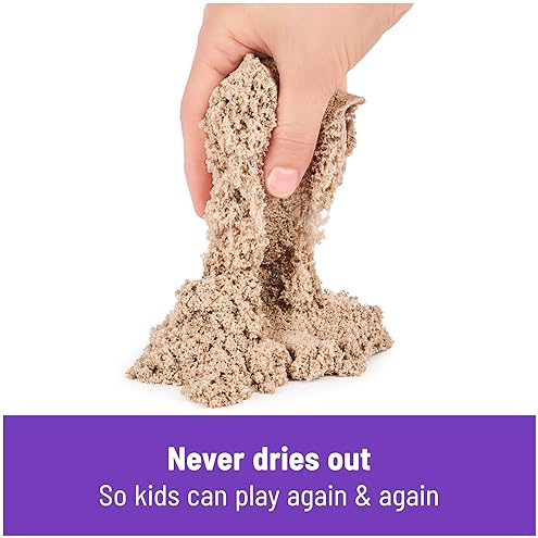 Spin master Kinetic Sand Box Set with 2lbs Play Sand, Molds & Tools - Sensory Toys for Kids 3+