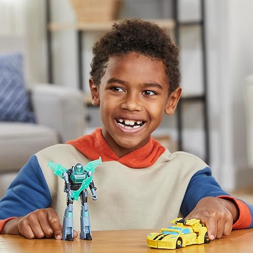 Hasbro Interactive Transformers EarthSpark Cyber-Combiner Bumblebee & Mo Malto Action Figures for Kids 6+"