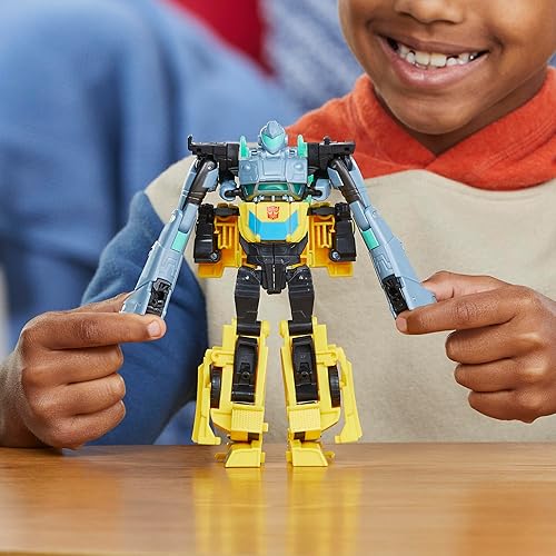 Hasbro Interactive Transformers EarthSpark Cyber-Combiner Bumblebee & Mo Malto Action Figures for Kids 6+"